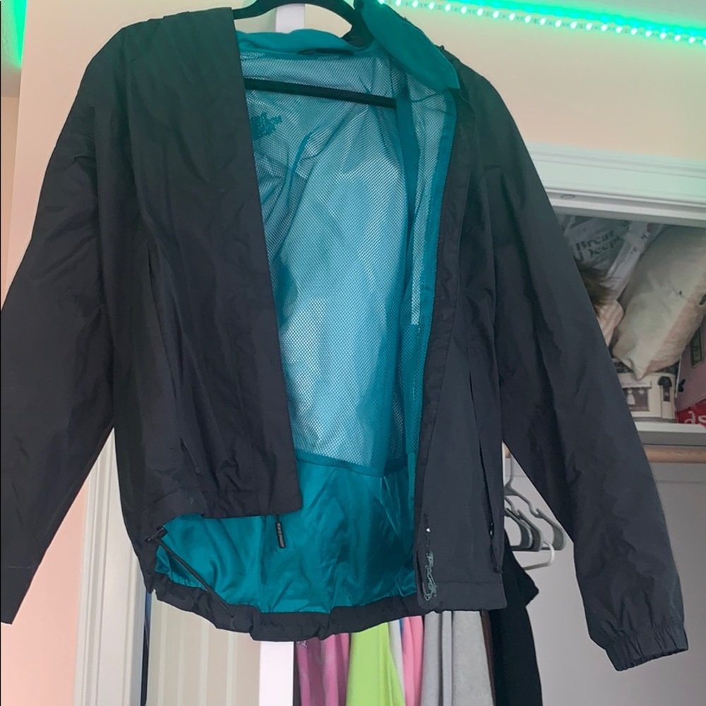 north face rain coat